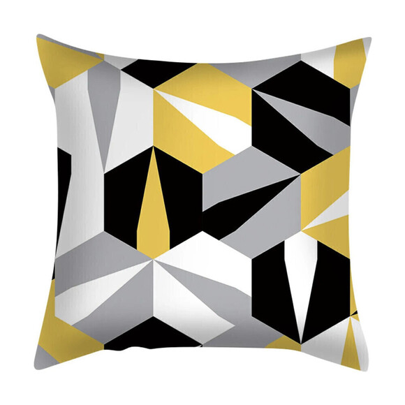 Abstract Pattern Pillow Covers Multicolored - Picture 1 of 3